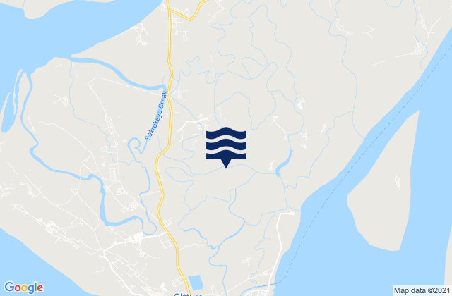 Sittwe District, Myanmar tide times map