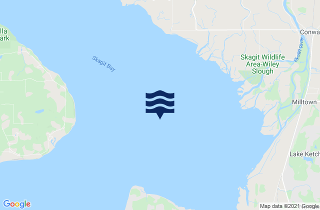 Skagit Bay, United States tide chart map
