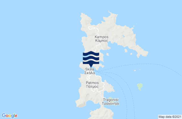 Skala, Greece tide times map
