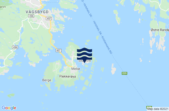 Skalevik, Norway tide times map