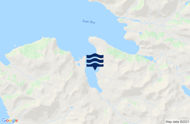 Skan Bay, United States tide chart map