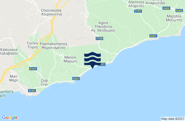 Skarinou, Cyprus tide times map