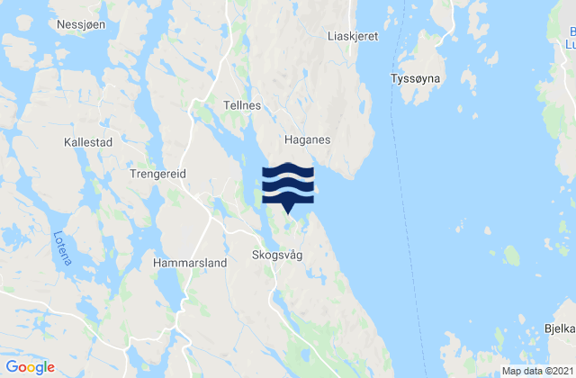 Skogsvagen, Norway tide times map