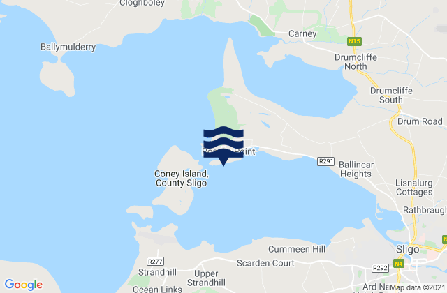 Sligo Harbour (Oyster Island), Ireland tide times map
