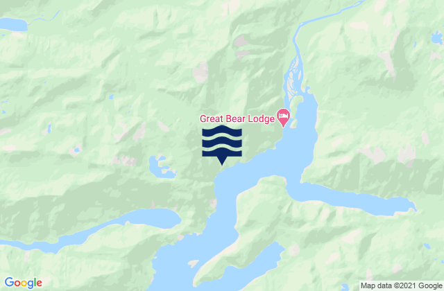 Smith Inlet, Canada tide times map