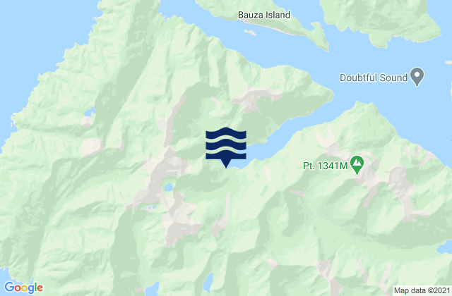 Snug Cove, New Zealand tide times map