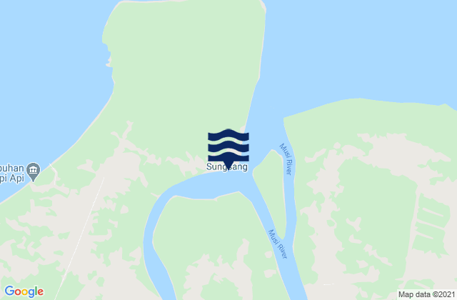 Soengsang (Palembang River), Indonesia tide times map