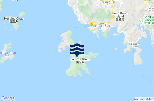 Sok Kwu Wan, Hong Kong tide times map