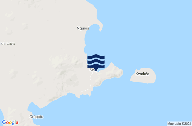 Sola, Vanuatu tide times map