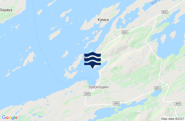 Solfjellsjoen, Norway tide times map