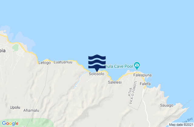 Solosolo, Samoa tide times map