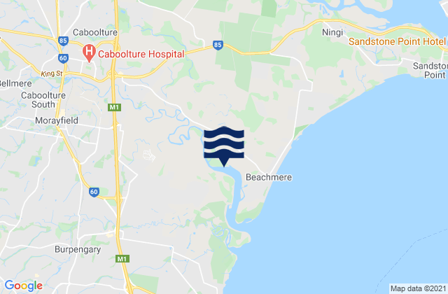 Somerset, Australia tide times map