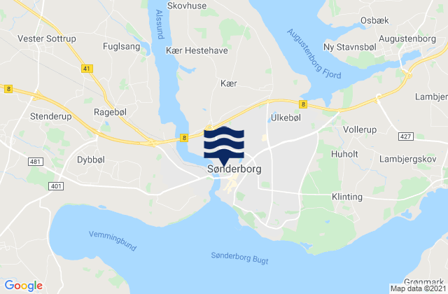 Sonderborg Kommune, Denmark tide times map