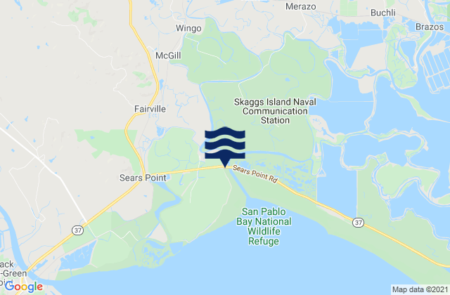 Sonoma, United States tide chart map