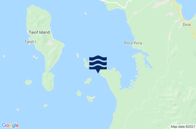 Soroken, Papua New Guinea tide times map