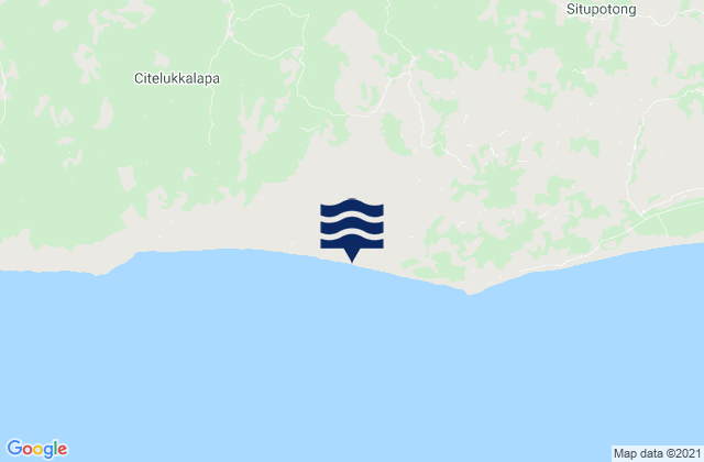 Sorongan, Indonesia tide times map