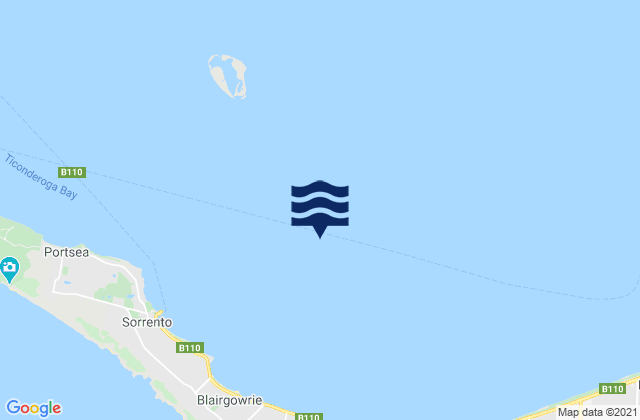 South Channel, Australia tide times map