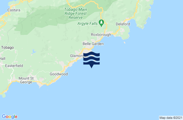 South Coast, Trinidad and Tobago tide times map