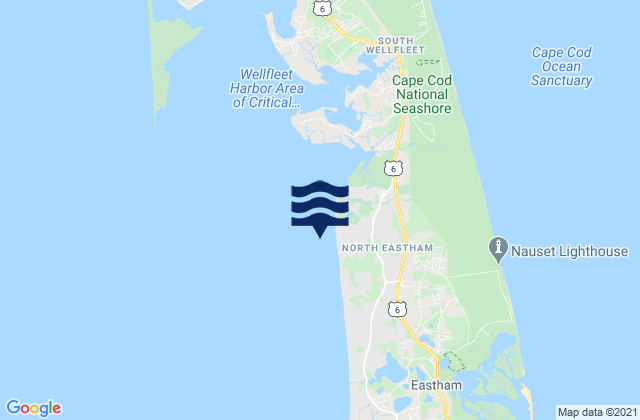 South Sunken Meadow Eastham, United States tide chart map