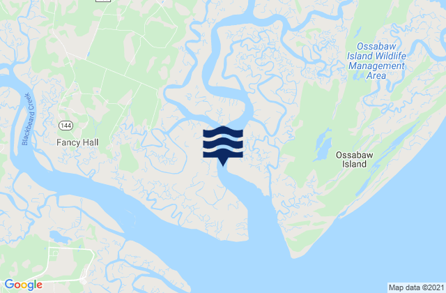 South of Kilkenny Creek Entrance, United States tide chart map