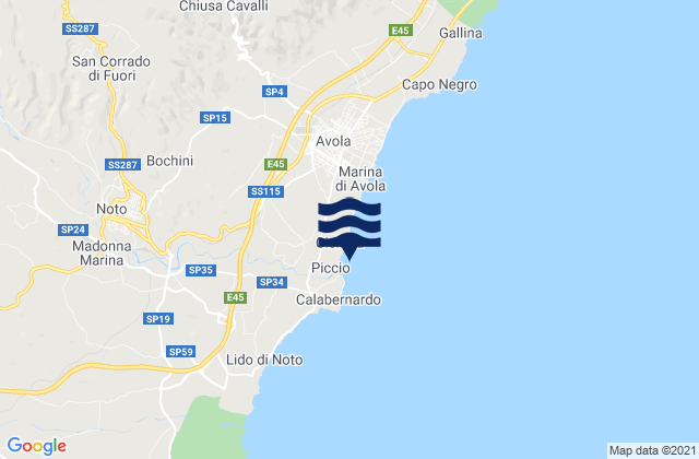 Spiaggia Piccio, Italy tide times map