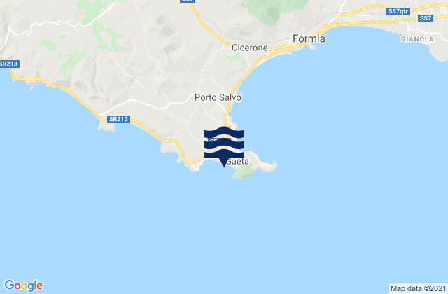 Spiaggia di Serapo, Italy tide times map