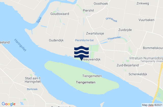 Spijkenisse, Netherlands tide times map
