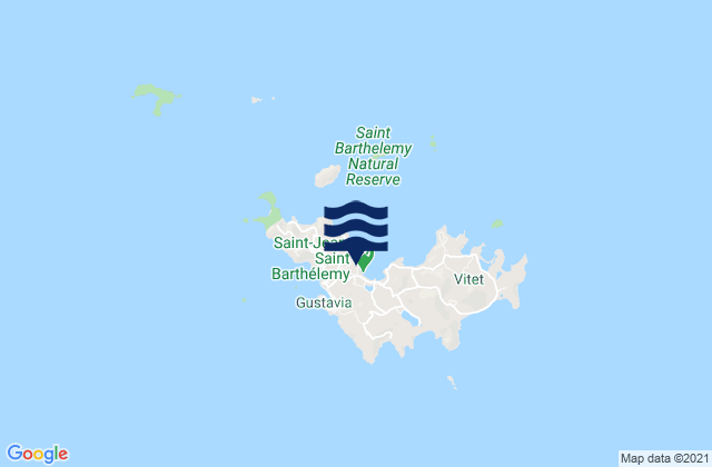 St-Jean, U.S. Virgin Islands tide times map