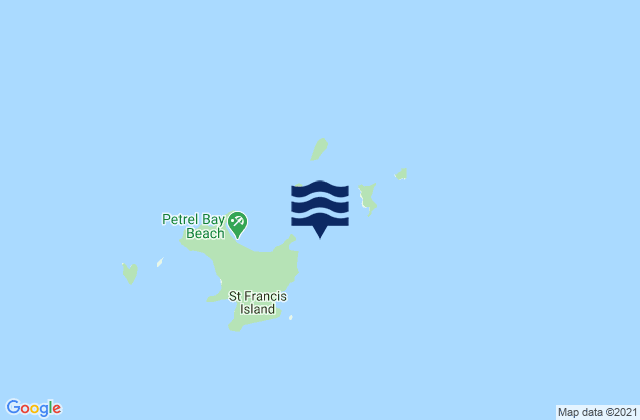 St Francis Island, Australia tide times map