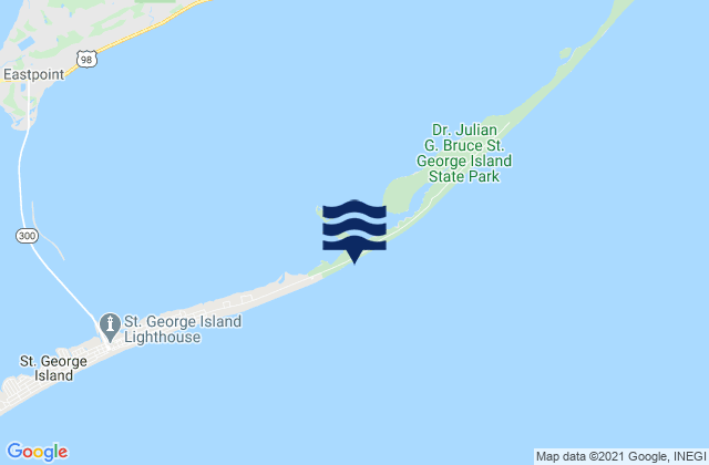 St George Island East End, United States tide chart map