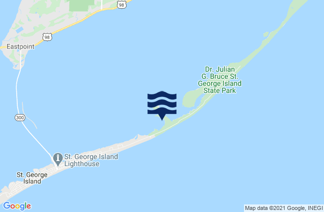St George Island Rattlesnake Cove, United States tide chart map