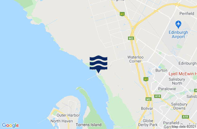 St Kilda Beach, Australia tide times map