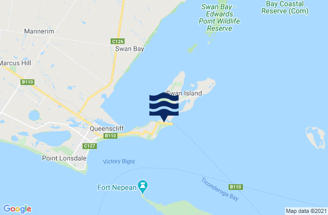St Leonards, Australia tide times map
