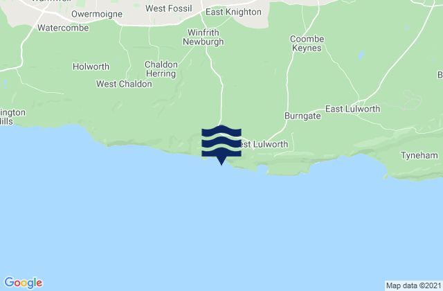 St Oswald's Bay, United Kingdom tide times map