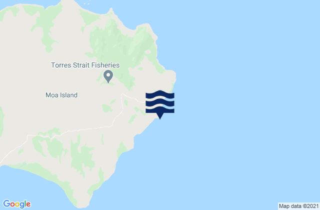 St Pauls (Moa Island), Australia tide times map