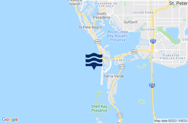 St Pete Beach, United States tide chart map