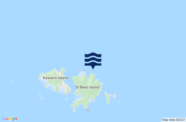 St. Bees Island, Australia tide times map