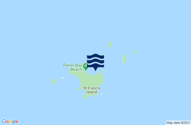 St. Francis Island, Australia tide times map
