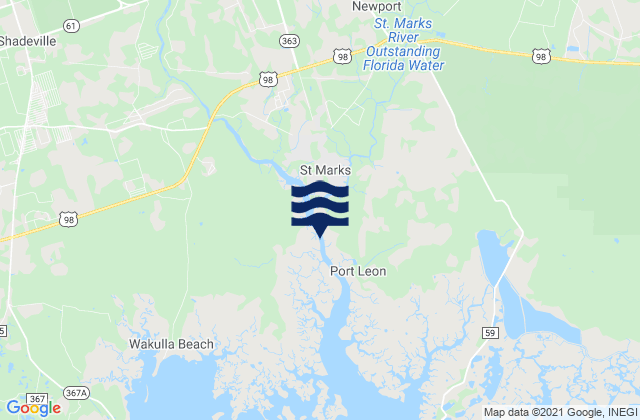 St. Marks St. Marks River, United States tide chart map