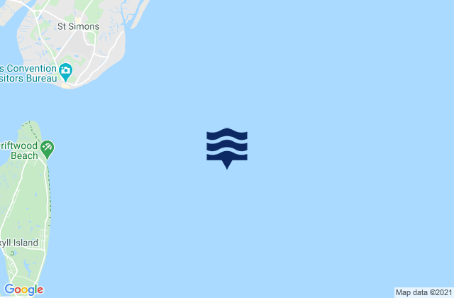 St. Simons Sound Bar, United States tide chart map