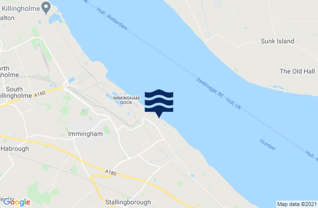Stallingborough Haven, United Kingdom tide times map