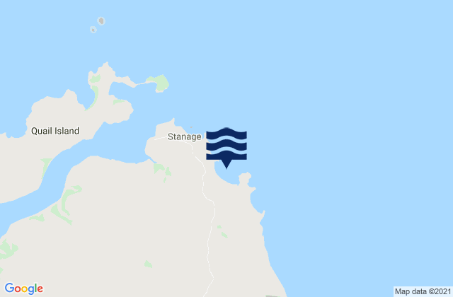 Stanage Bay, Australia tide times map