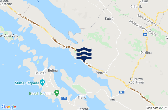 Stankovci, Croatia tide times map