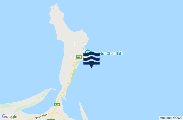 Stanley Harbour, Australia tide times map