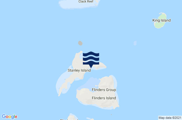 Stanley Island, Australia tide times map