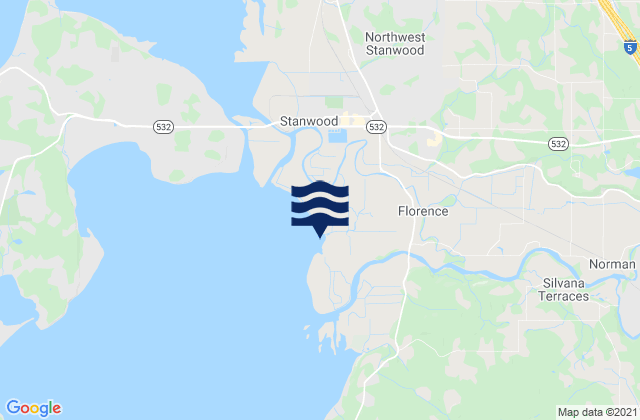 Stanwood Stillaguamish River, United States tide chart map
