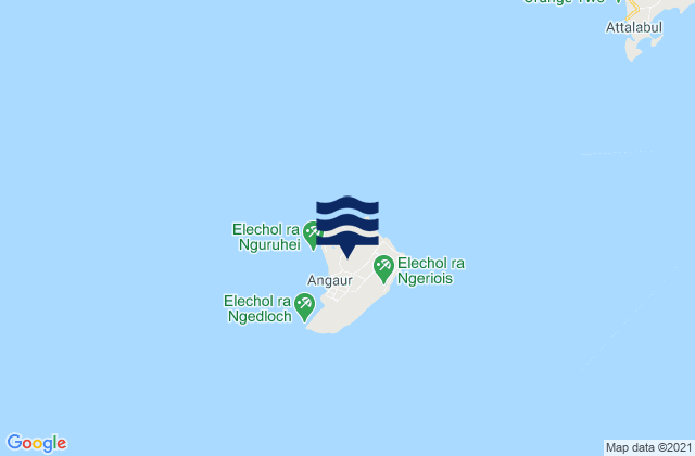 State of Angaur, Palau tide times map