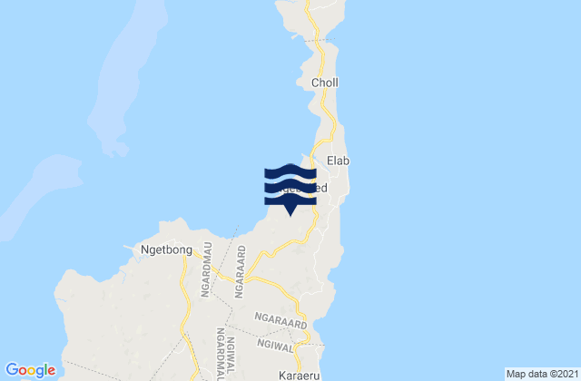 State of Ngaraard, Palau tide times map
