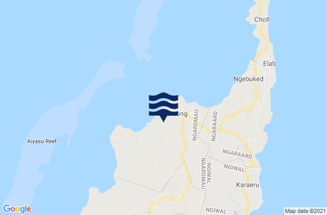 State of Ngardmau, Palau tide times map