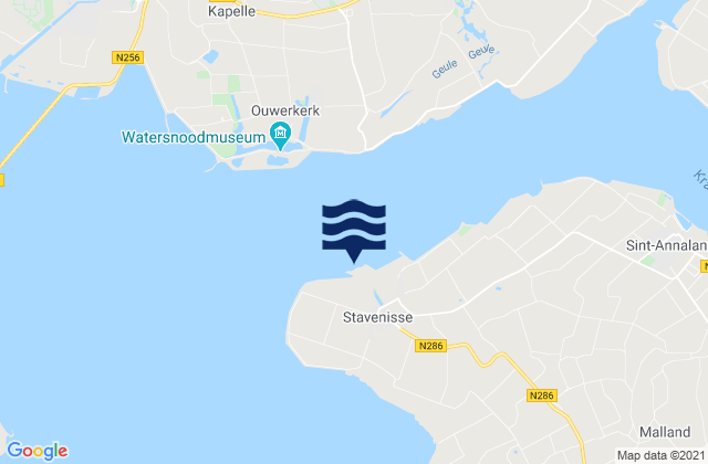 Stavenisse, Netherlands tide times map